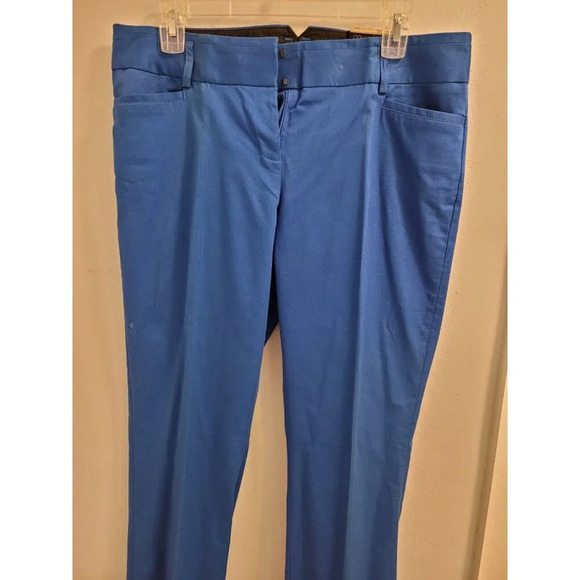 Express Womens Columnist Barely Boot Royal Blue Pants Size 8 - Picture 9 of 14